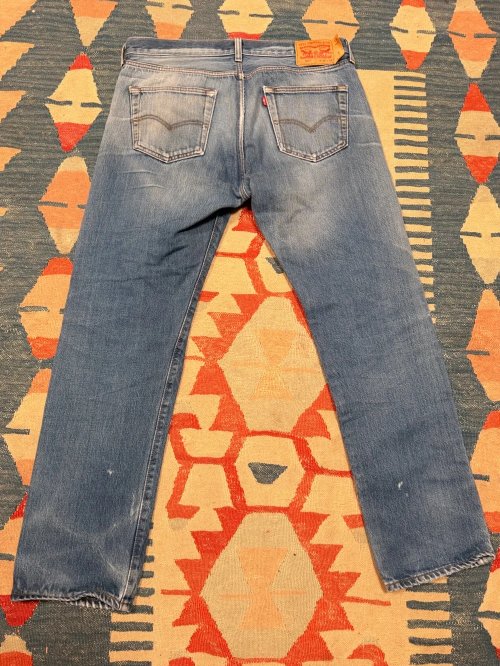 Vintage 501 Levi's distressed jeans sz 35/34